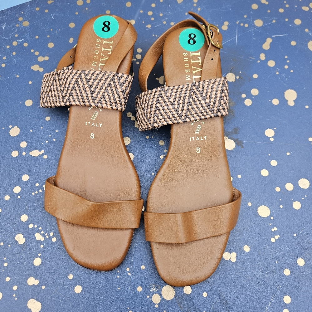 Italian Shoe Markers Brown Women's Sandals Size 8 - Picture 3 of 16